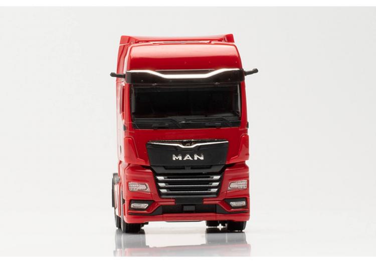 TRACTEUR MAN TGX GX A 2 ESSIEUX ROUGE AVEC RETROVISEUR CAMERA