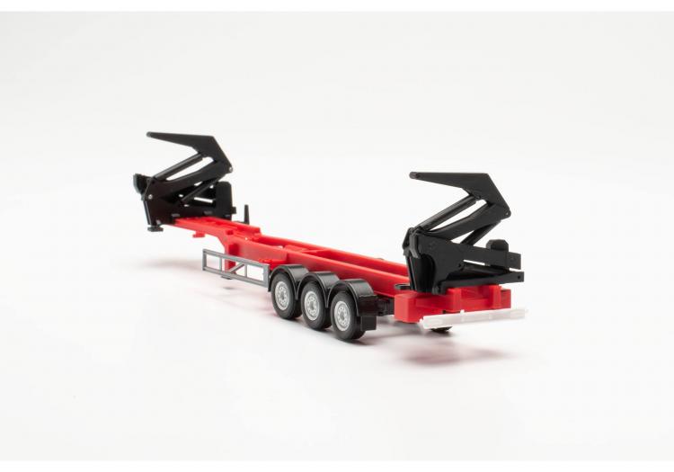 REMORQUE HAMMAR PORTE CONTENEURS, ROUGE