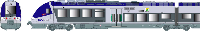 AUTOMOTRICE X 76600 AGC CHAMPAGNE ARDENNE 3 CAISSES SNCF - DIGITAL SOUND