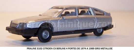 CITROEN CX BERLINE 4 PORTES DE 1974 A 1989 GRIS METALLISE