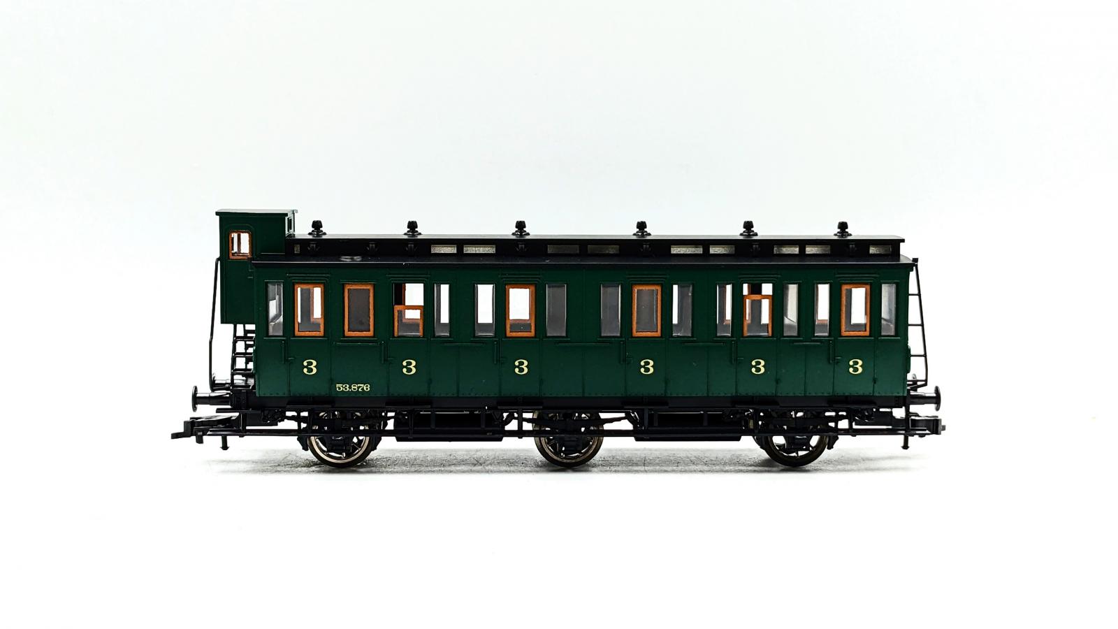 8087 F / Sncf Fleischmann Piccolo Voiture Voyageurs 3E Cl Portieres Laterales EUR 35,00 - FR