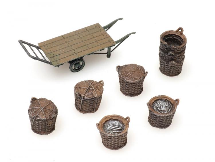 CHARIOT AVEC PANIER DE PECHE (X6)