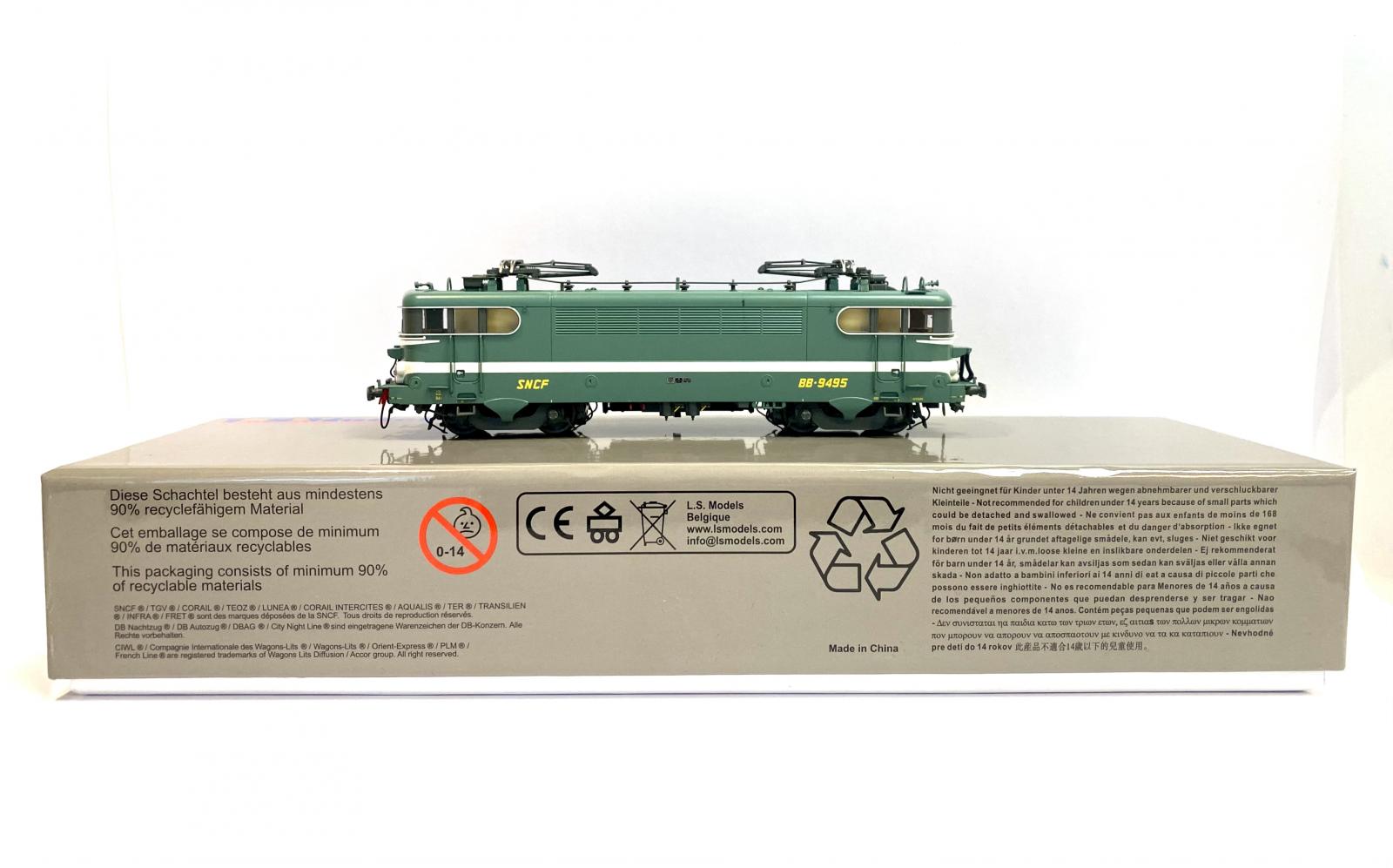 LSMODELS 11202: Locomotive électrique BB 407219, livrée FRET, Bordeaux, Casquette, SNCF