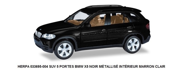 SUV 5 PORTES BMW X5 NOIR MÉTALLISÉ INTÉRIEUR MARRON CLAIR