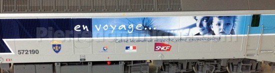 LOCOMOTIVE DIESEL CC 572190 EN VOYAGE SNCF  AC DIGITAL SOUND