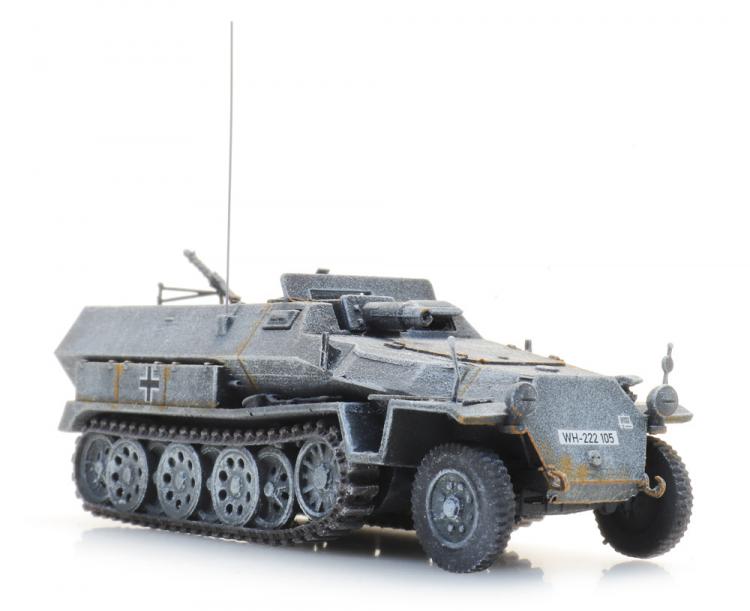 HALTRACK VEHICULE DE TRANSPORT DE TROUPE Sd.Kfz 251/9 AVEC CANON KwK 37 L24 STUMMEL (MEGOT) CAMOUFLAGE HIVER