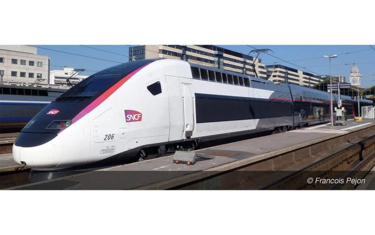SET DE 4 ELEMENTS TGV DUPLEX CARMILLON + 6 VOITURES INTERMEDIAIRES SNCF - DIGITAL SOUND (A RESERVER)