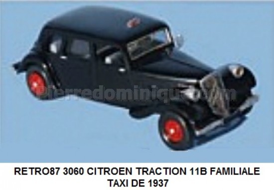 CITROEN TRACTION 11B FAMILIALE TAXI DE 1937