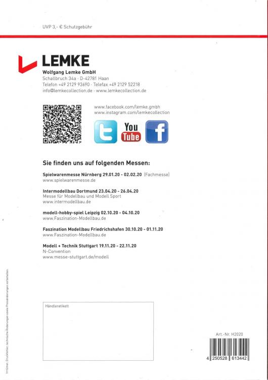 CATALOGUE LEMKE 2020 HO & N