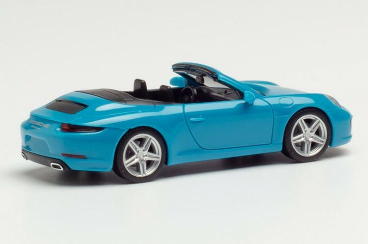 CABRIOLET OUVERT PORSCHE CARRERA 2017 TURQUOISE INTÉRIEUR NOIR