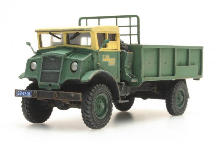 CHEVROLET 3t CAMION BENNE VERT TOIT CREME CHV GS