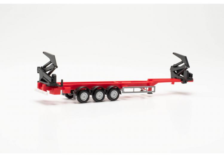REMORQUE HAMMAR PORTE CONTENEURS, ROUGE