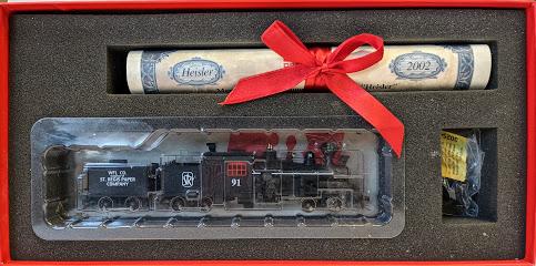 *PROMOS* - LOCOMOTIVE VAPEUR AVEC TENDER HEISLER - TAPIS - REGIS PAPER COMPANY