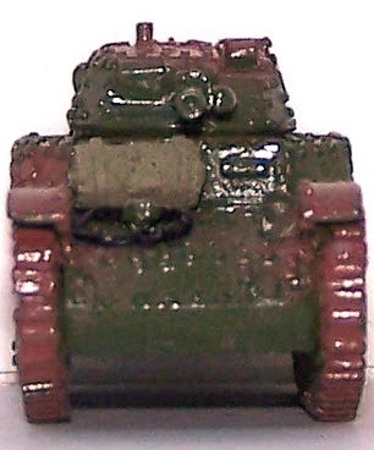 CHAR RENAULT AGC1 CAMOUFLAGE VERT FONCE ET BRUN ROUILLE