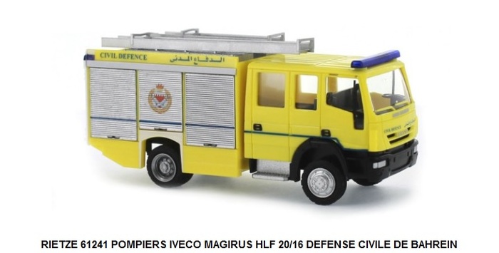 POMPIERS IVECO MAGIRUS HLF 20/16 DEFENSE CIVILE DE BAHREIN (BRN)