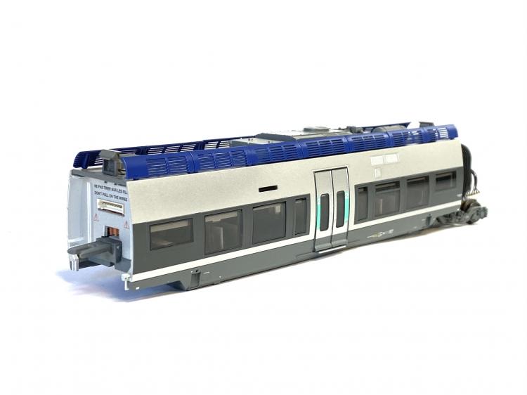 *PROMOS* - AUTOMOTRICE AGC X76743/76744 3 ELEMENTS LIVREE METROLOR VALLEE DE LA SARRE SNCF