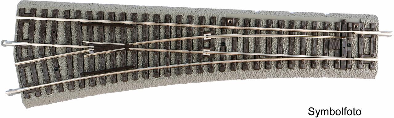 PIKO Aiguillage à Droite H0 – Voie Piko 239 Mm, Angle 15° – Modélisme Ferroviaire 1/87