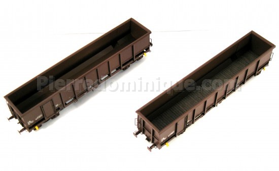 Set de 2 Wagons TOMBEREAU FAS Ep.V Bogie Y25 (Bogies REE)