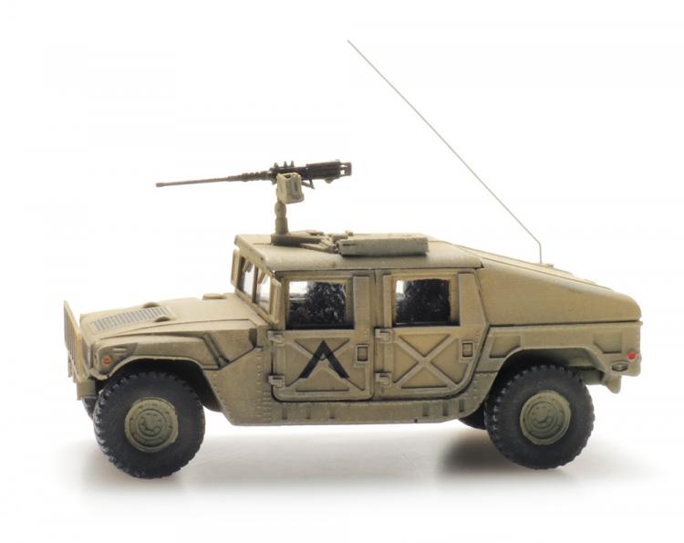 HUMVEE ARMEE AMERICAINE DESERT EQUIPE 50 MG