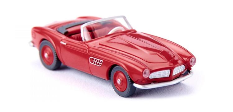 CABRIOLET OUVERT BMW 507 ROUGE INTÉRIEUR ROUGE DE 1956-59