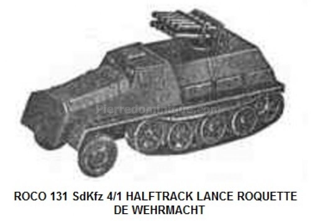 Solido 1/50 - Char SDKFZ 251 Lance-roquettes - Militaire - Occasion