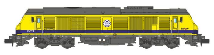 LOCOMOTIVE DIESEL BB 75019 TSO AKLEM