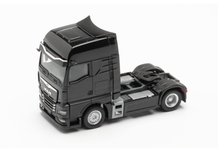 TRACTEUR MAN TGX GX A 2 ESSIEUX NOIR AVEC RETROVISEUR CAMERA