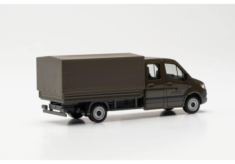 CAMIONNETTE MB SPRINTER 18 A DOUBLE CABINE MILITAIRE BACHE BUNDESWEHR