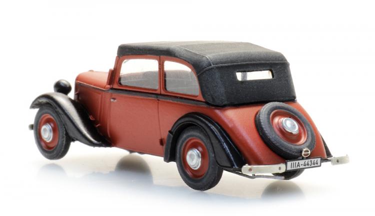 LIMOUSINE CABRIOLET FERME ADLER TRUMPF JUNIOR ROUGE BACHE NOIRE