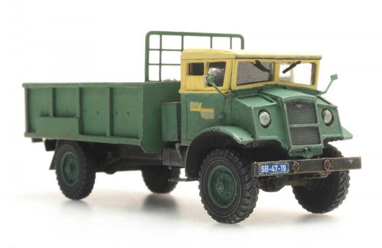 CHEVROLET 3t CAMION BENNE VERT TOIT CREME CHV GS