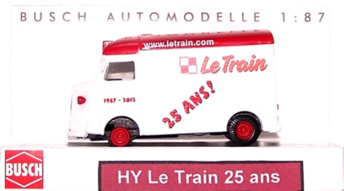 FOURGONNETTE CITROEN H LE TRAIN 25 ANS ROUGE ET BLANC 