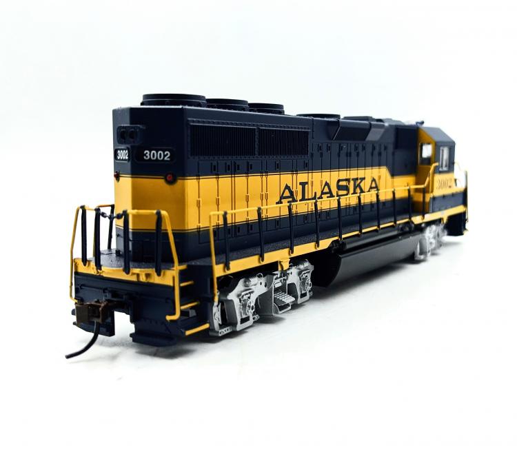 RAME DE 5 VOITURES 1971 SCHEME ALASKA - TOUTES ECLAIREES + LOCOMOTIVE DIESEL EMD F40PH