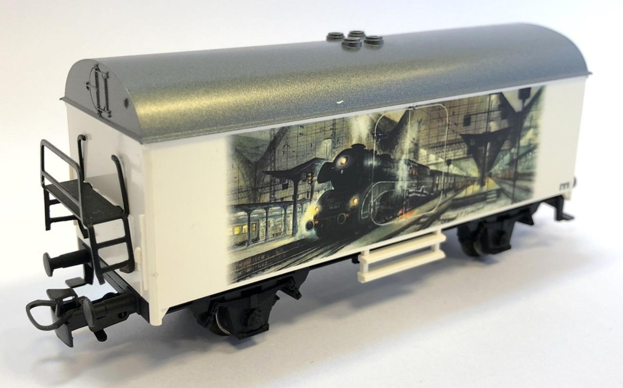 Wagon Couvert Trains Rousseau Ho Plm 2 Essieux KKW 169980 Brun à Assembler