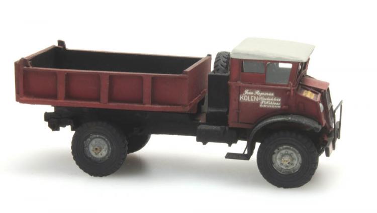 CHEVROLET 3t CAMION BENNE ROUGE TOIT BLANC JEAN ROGGEMAN