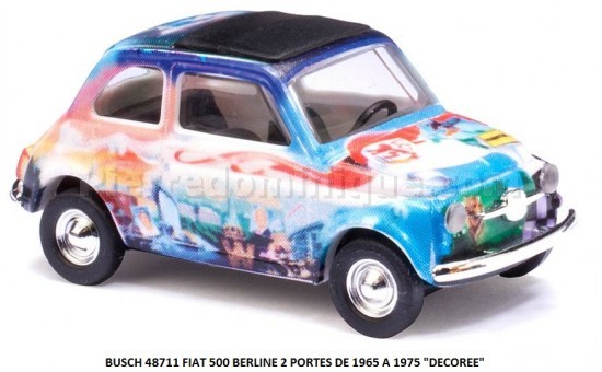 FIAT 500 BERLINE 2 PORTES DE 1965 A 1975 &quot;DECOREE&quot;