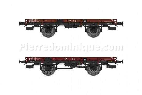 Set de 2 Wagons PLAT ex-PLM