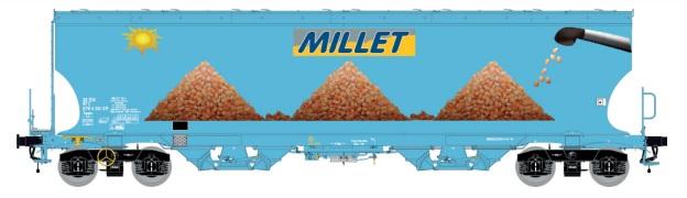 Wagon Céréalier CARGILL – Trix 92016 – Échelle HO – Neuf