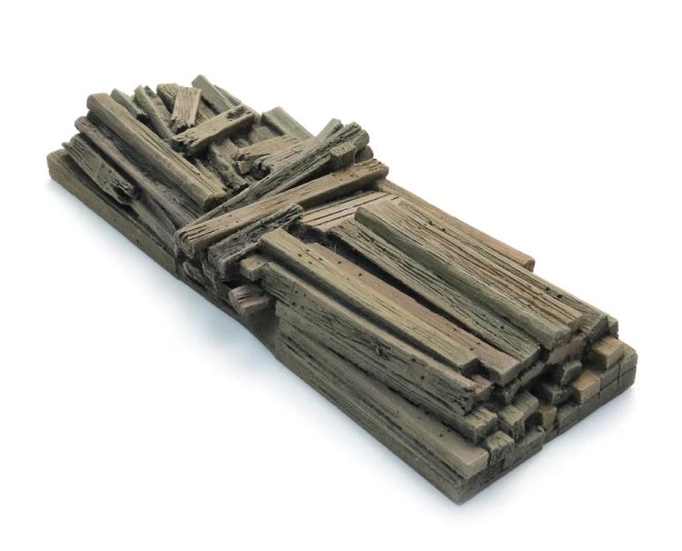 CHARGEMENT DE TRAVERSES POUR WAGON PLAT (76mm x 26mm x 10mm)