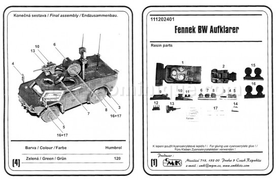 KIT FENNEK AUFKLARER Ã€ MONTER ET Ã€ PEINDRE (PEINTURE HUMBROL)
