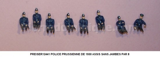 POLICE PRUSSIENNE DE 1930 ASSIS SANS JAMBES PAR 8