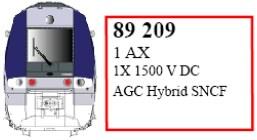 1x PANTOGRAPHE POUR AGC 1500V COURANT CONTINU GRIS FONCE