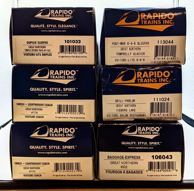 RAME COMPLETE DE 6 ELEMNTS GREAT NORTHERN LIGHTWEIGHT - ECLAIREE