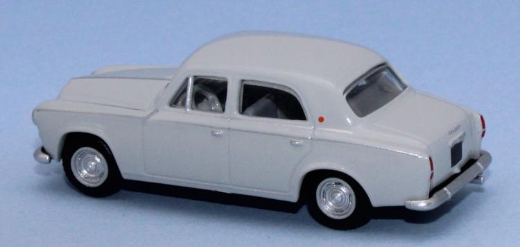 PEUGEOT 403.7 LIMOUSINE 4 PORTES GRIS PERLE AVEC PETITE REMORQUE 1960 (LES CLASSIQUES)