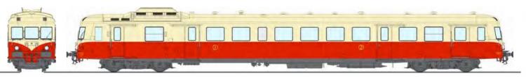 AUTORAIL X-2828 VERSION D’ORIGINE - ROUGE 605 ET CRÈME 407, LYON-VAISE, SNCF - DIGITAL SOUND