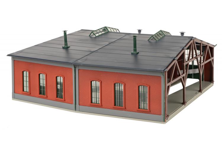 KIT COMPLEMENTAIRE DE CONSTRUCTION ROTONDE EN BRIQUE POUR REMISE A LOCOMOTIVES