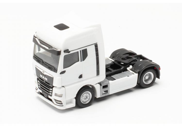 TRACTEUR MAN TGX GX A 2 ESSIEUX BLANC AVEC RETROVISEUR CAMERA