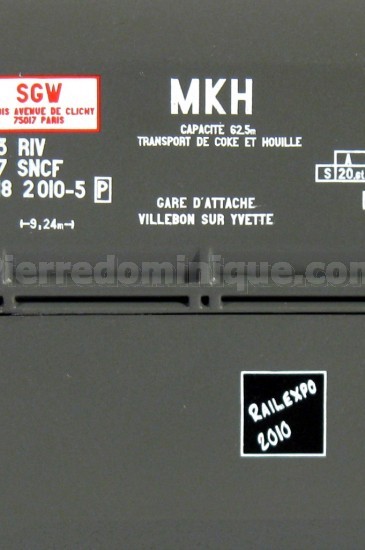 COFFRET 2 WAGONS TREMIES STEMI / HEV SNCF (SPECIAL RAIL EXPO 2010)