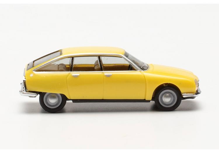 BERLINE CITROEN GS DE 1977 JAUNE PRIMROSE INTERIEUR MARRON