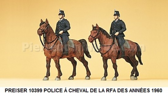  POLICE Ã€ CHEVAL DE LA RFA DES ANNÉES 1960