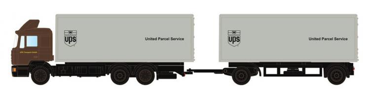 CAMION MAN F90 UPS + REMORQUE